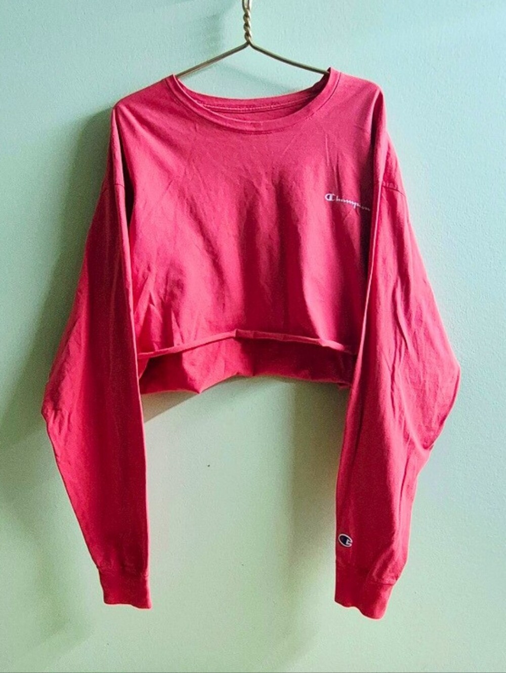 Champion Cropped Long Sleeve Shirt